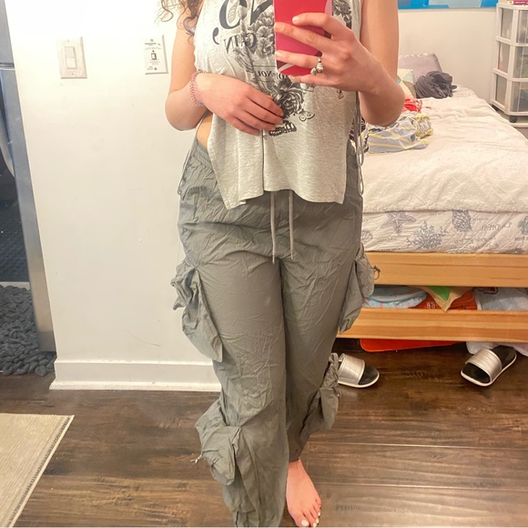 Space grey cargo joggers with 4 pockets - Picture 2 of 2